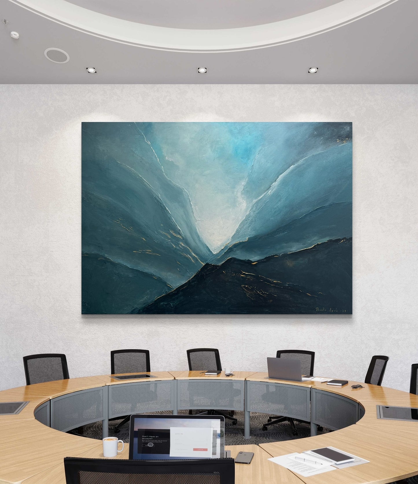 "Bortenfor blåne" 70x100 cm