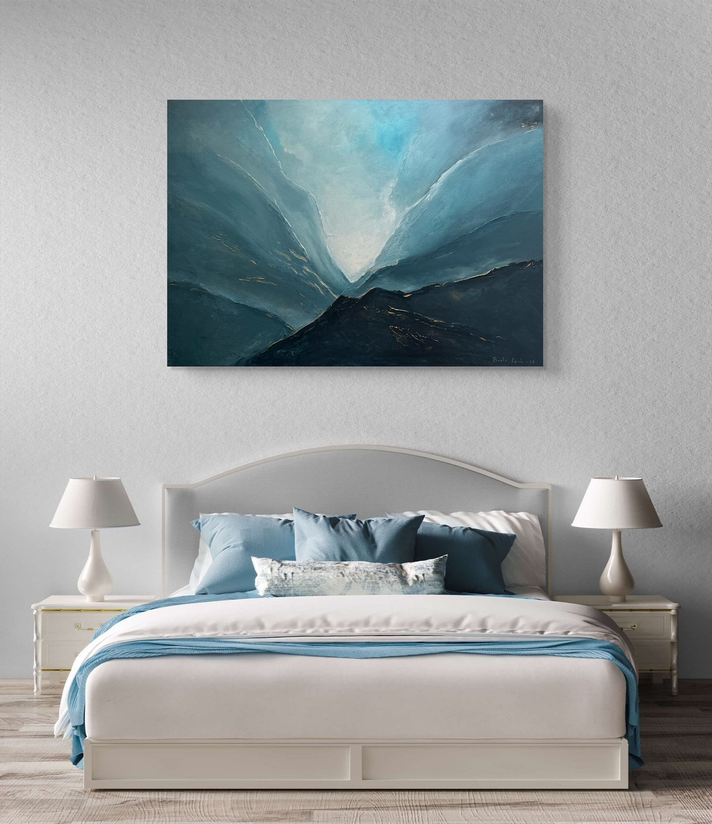 "Bortenfor blåne" 70x100 cm