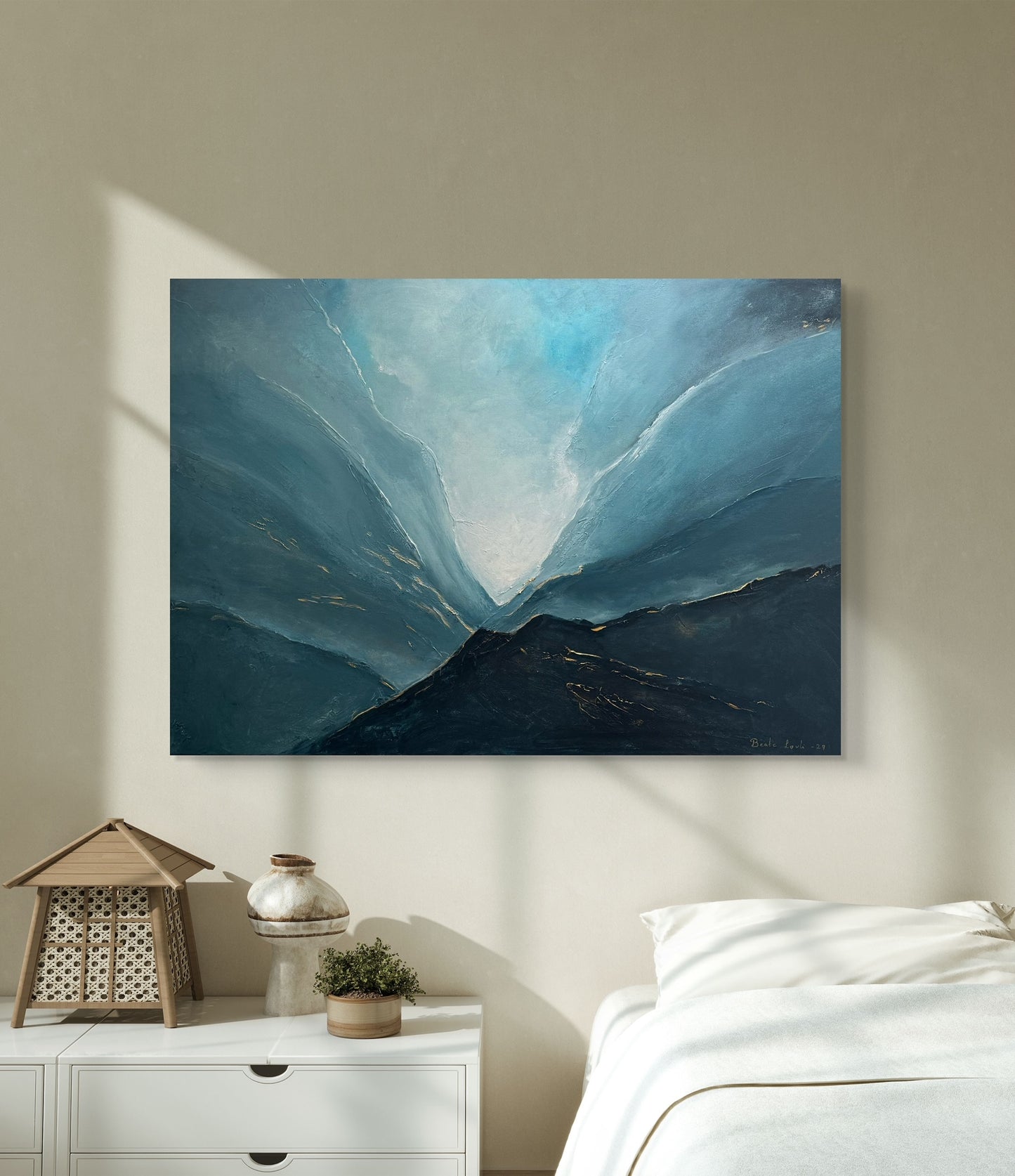 "Bortenfor blåne" 70x100 cm