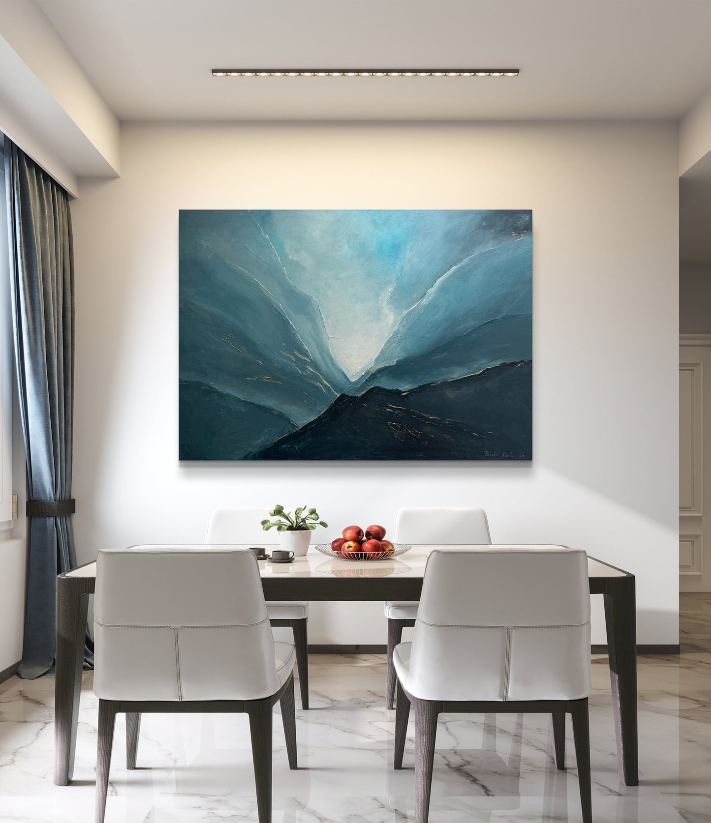 "Bortenfor blåne" 70x100 cm