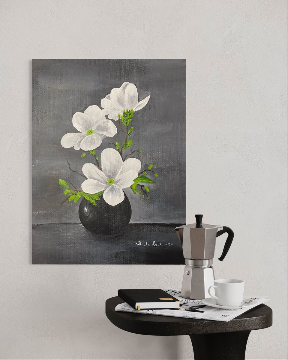 "Hvit blomst"