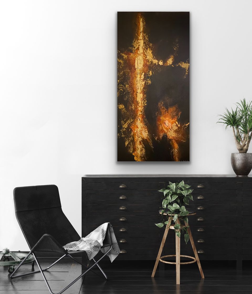 "Lys i mørketid" 100x50 cm