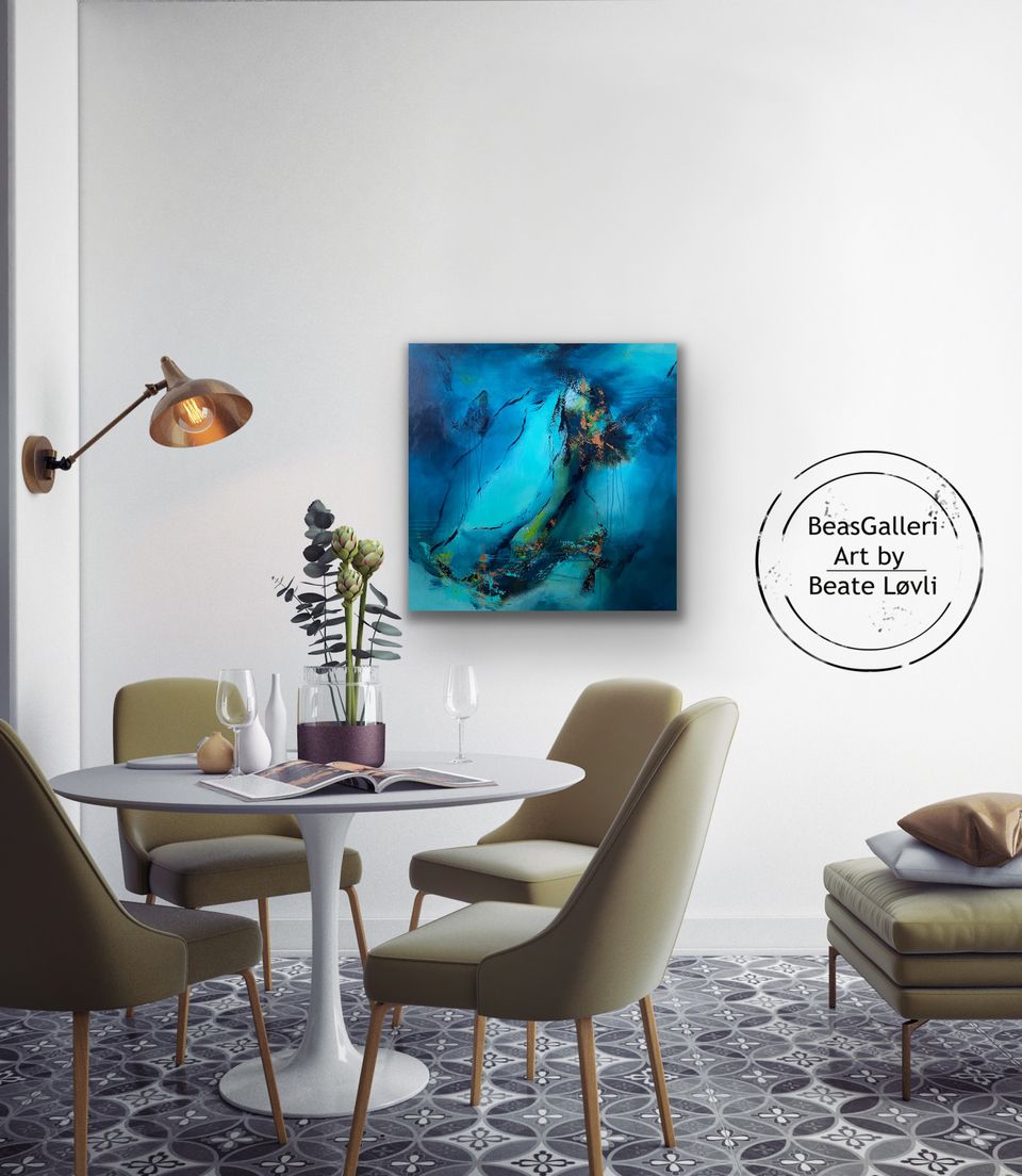 "Over the edge" 80x80 cm