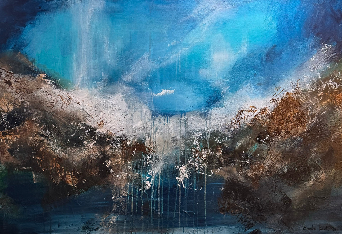 "Sjøsidens nyanser" 70x100 cm