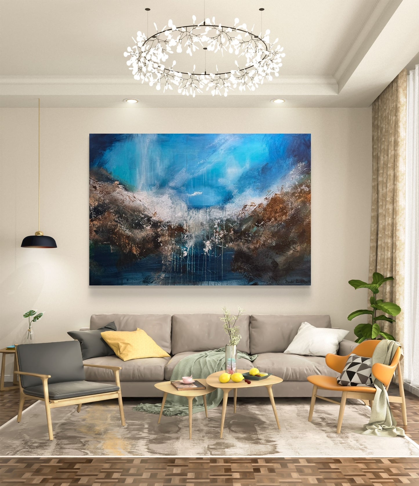 "Sjøsidens nyanser" 70x100 cm