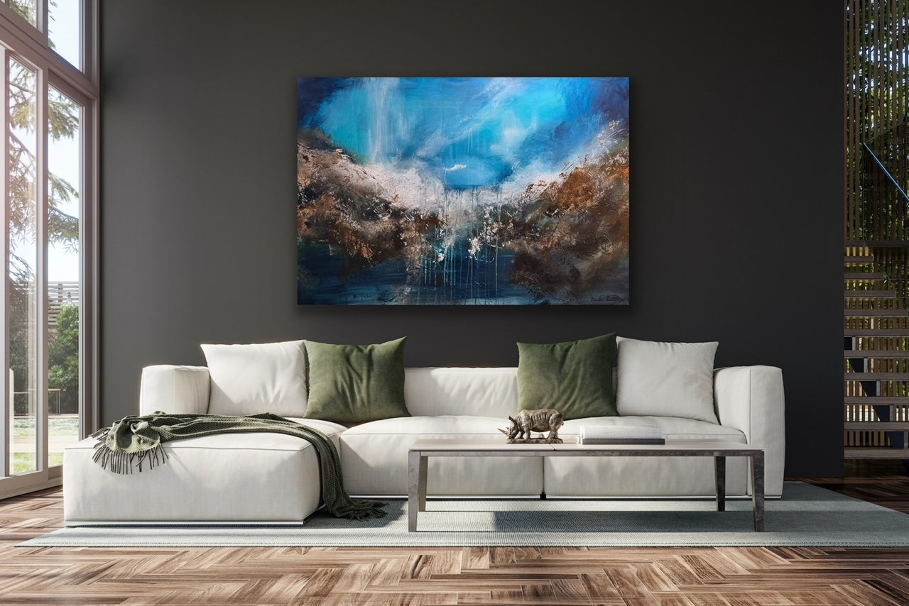 "Sjøsidens nyanser" 70x100 cm