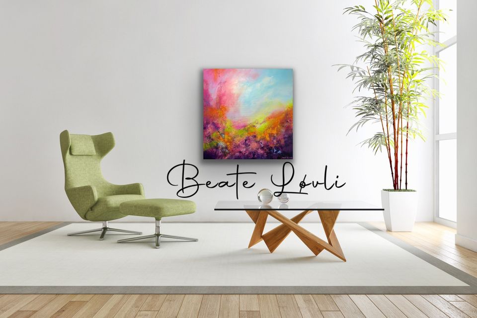"Tankens gleder" 90x90 cm