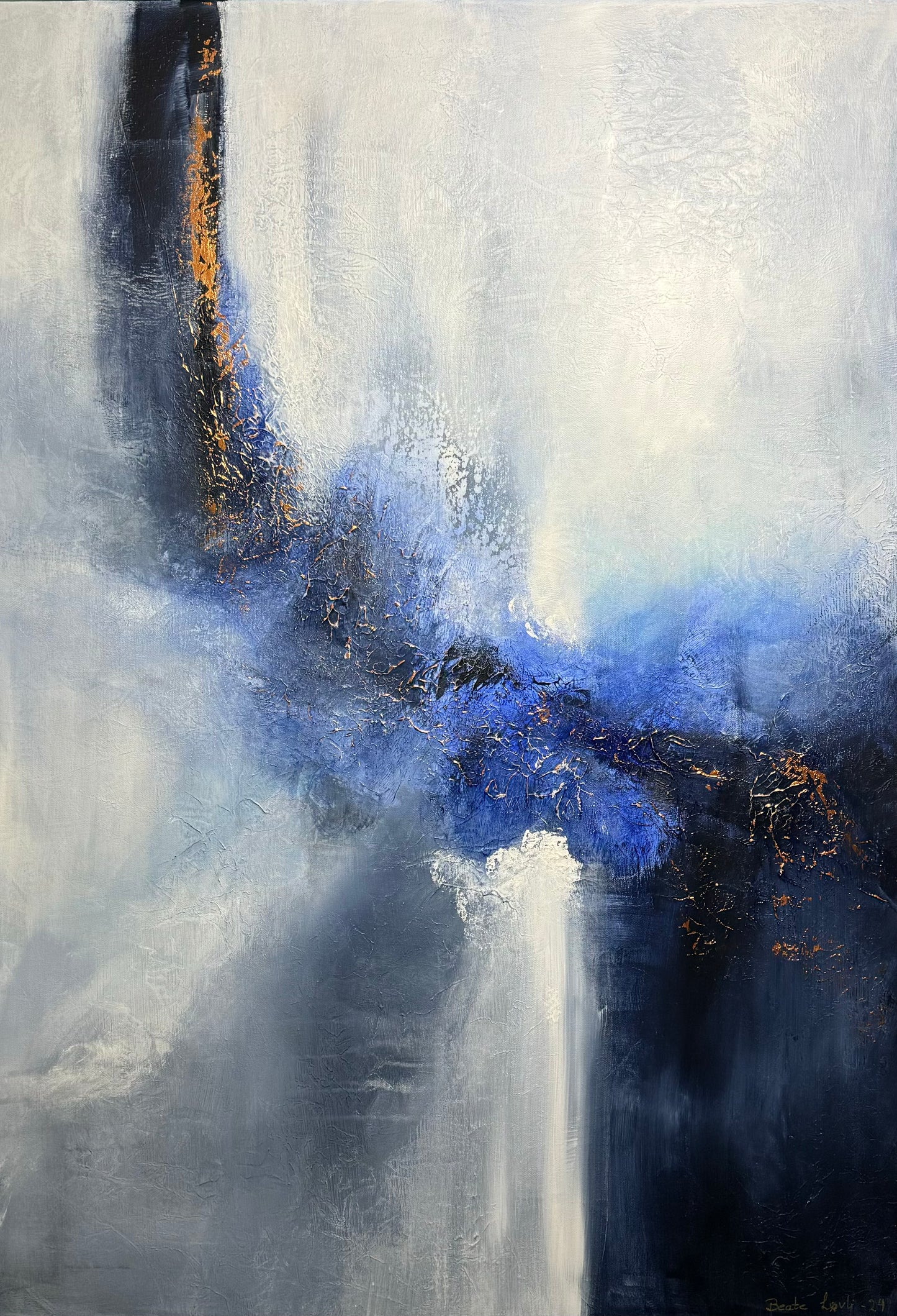 "Inn i det blå" 100x70 cm