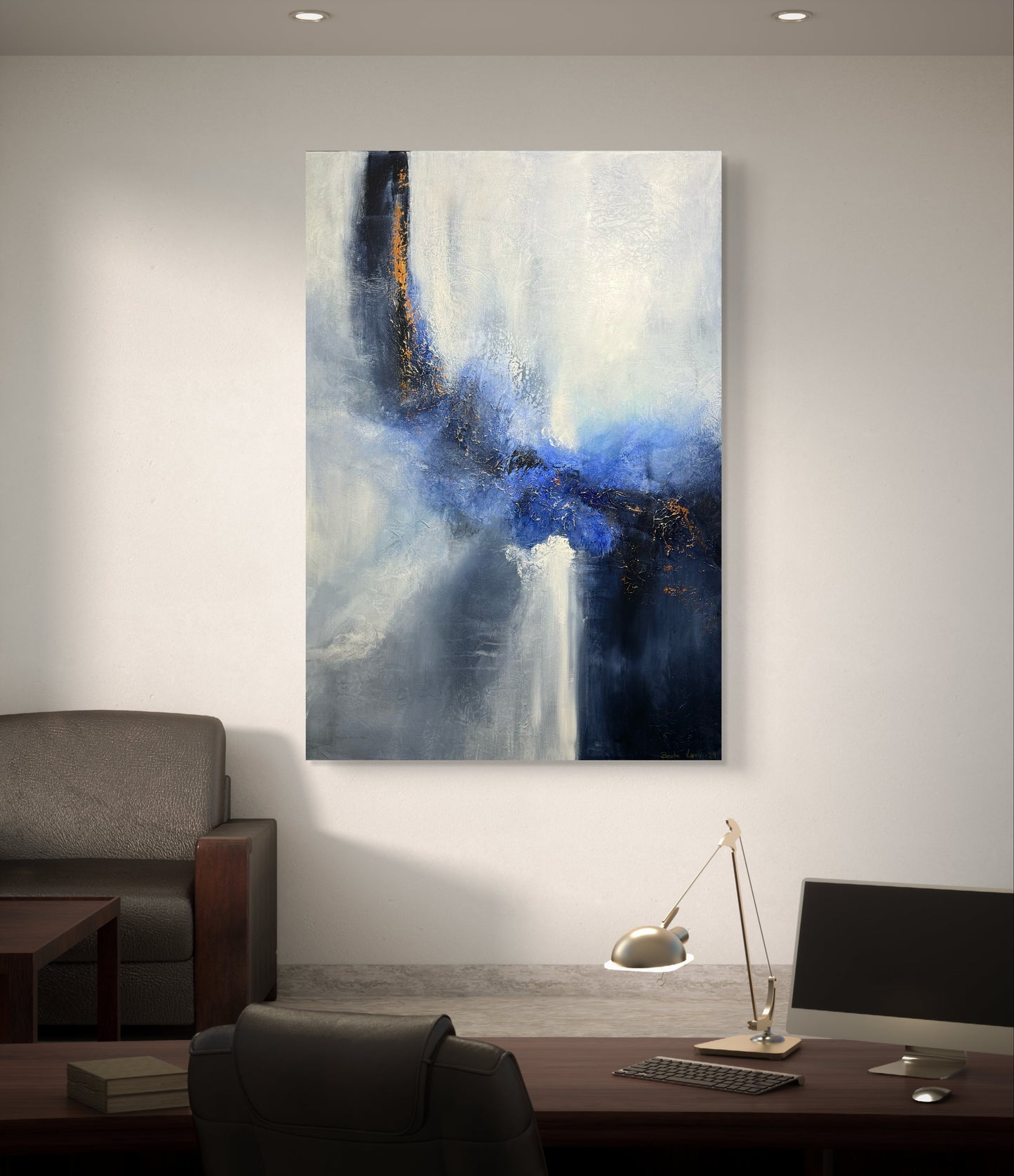 "Inn i det blå" 100x70 cm
