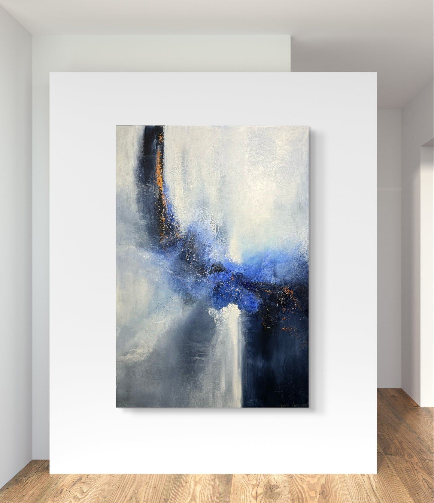 "Inn i det blå" 100x70 cm