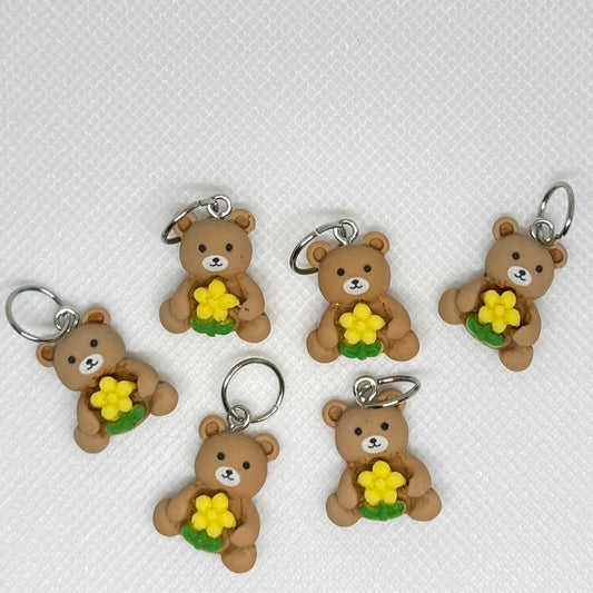 Bamse med blomst maskemarkør