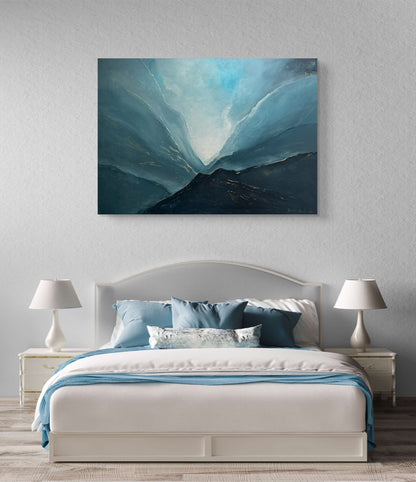 "Bortenfor blåne" 70x100 cm