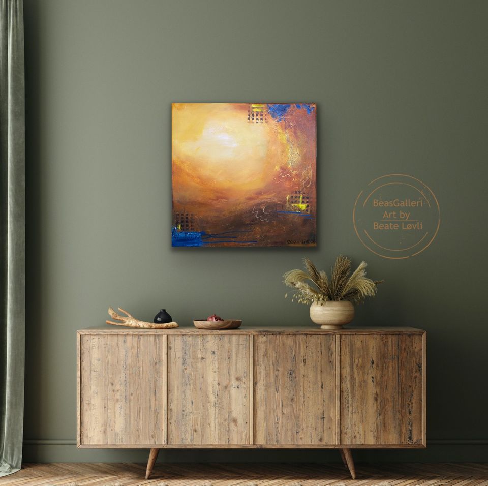 "Høstlys" 50x50 cm
