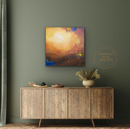 "Høstlys" 50x50 cm