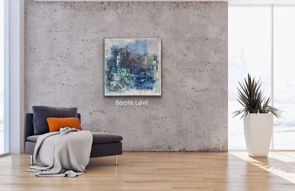 "Into the blue" 70x70 cm