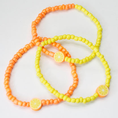 Sommerarmbånd med appelsin