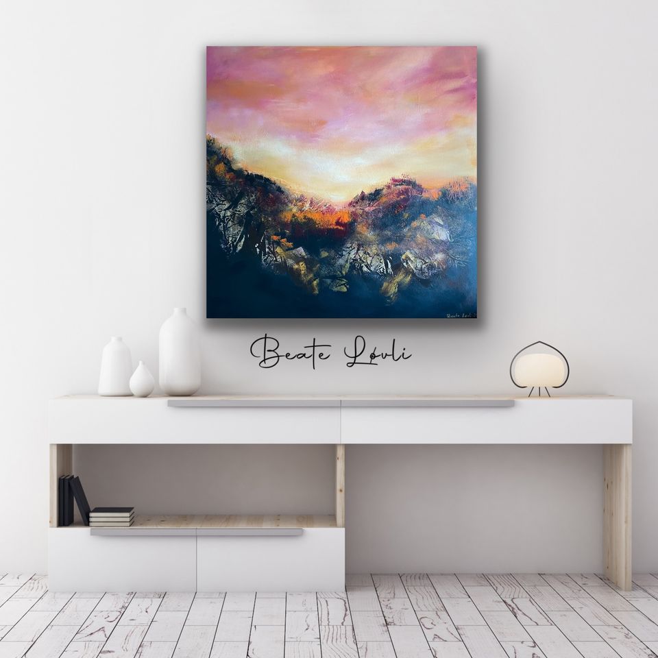 "Mot vidda" 90x90 cm