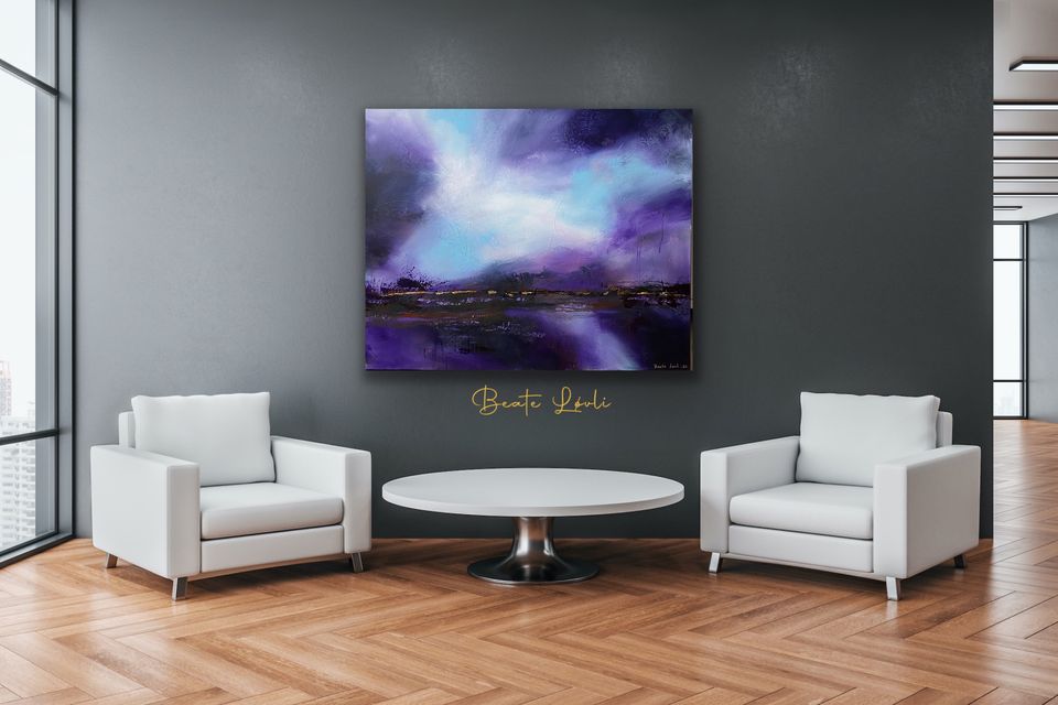 "Når lyset bryter gjennom" 80x100 cm