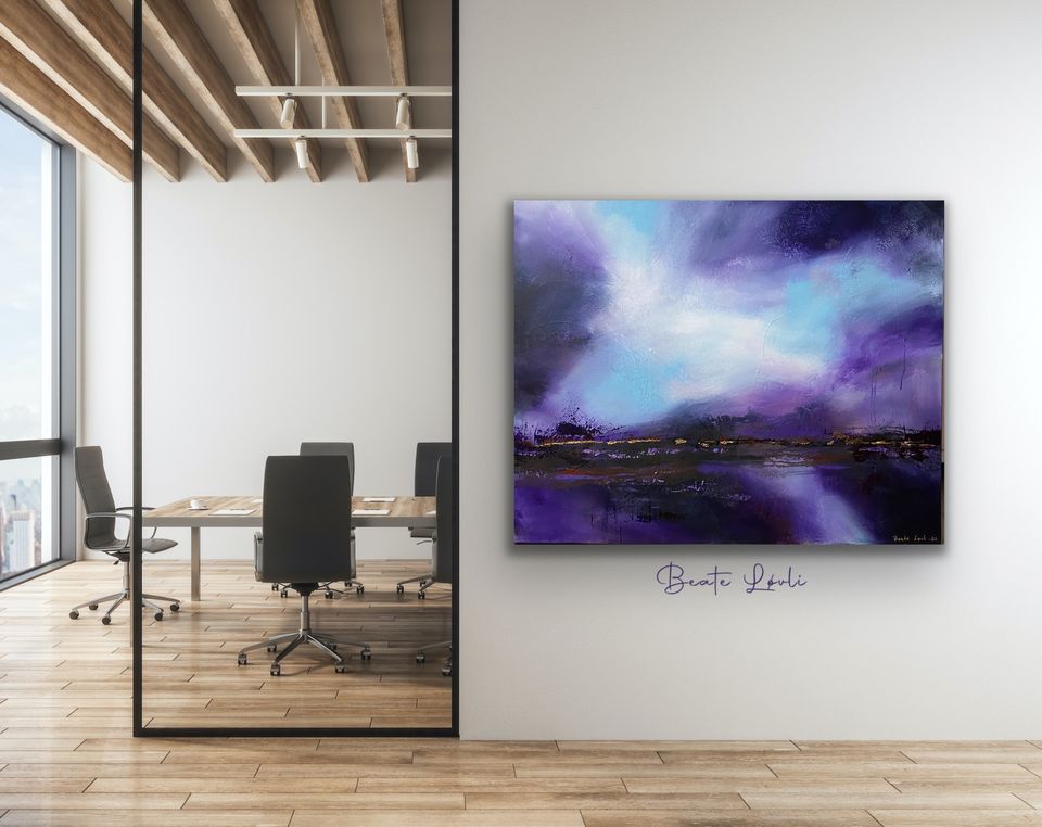 "Når lyset bryter gjennom" 80x100 cm