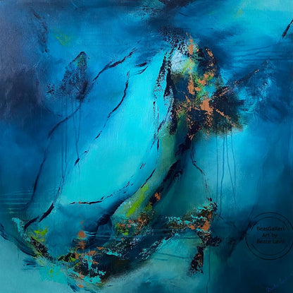 "Over the edge" 80x80 cm