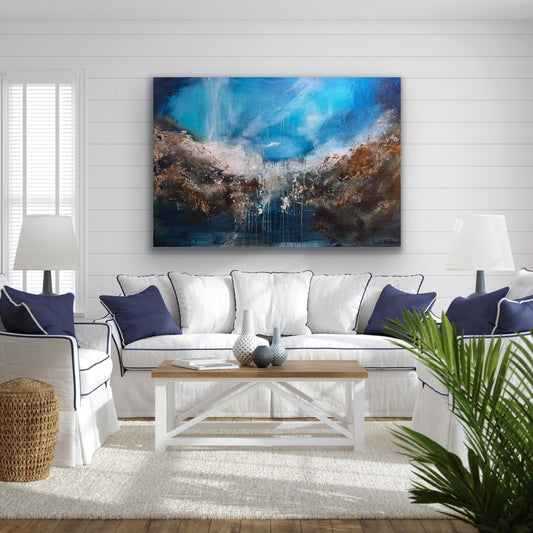 "Sjøsidens nyanser" 70x100 cm