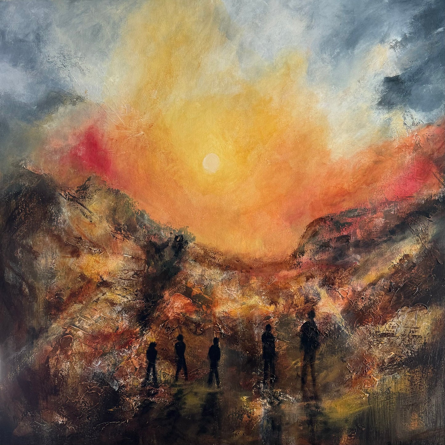 "Sungazing" 100x100 cm