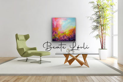"Tankens gleder" 90x90 cm