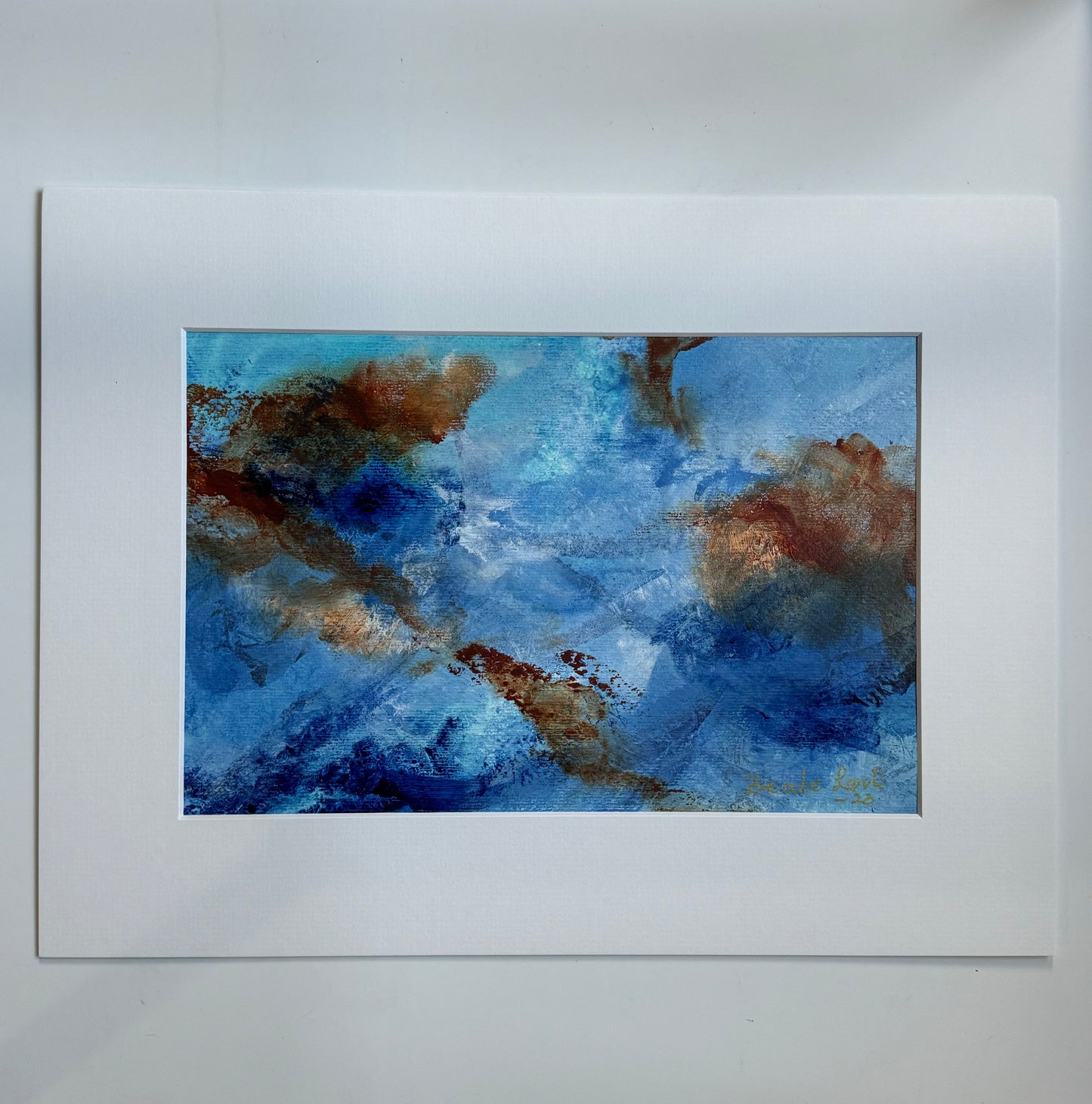"Univers" innrammet med passepartout