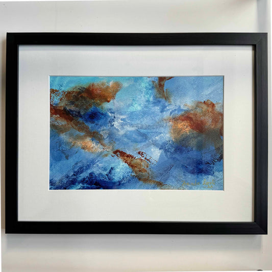 "Univers" innrammet med passepartout
