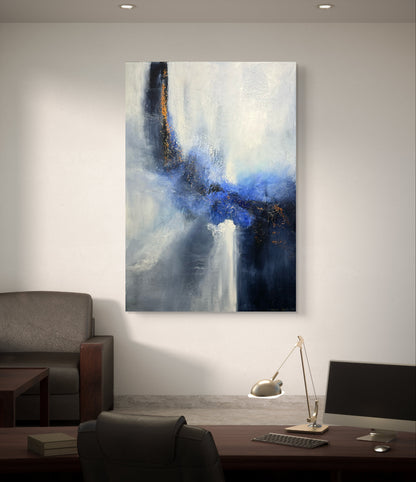 "Inn i det blå" 100x70 cm