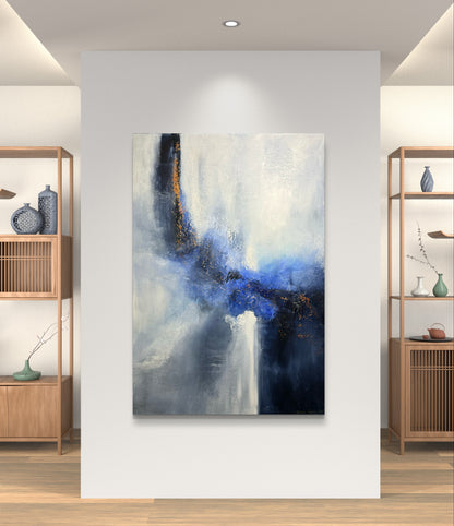 "Inn i det blå" 100x70 cm