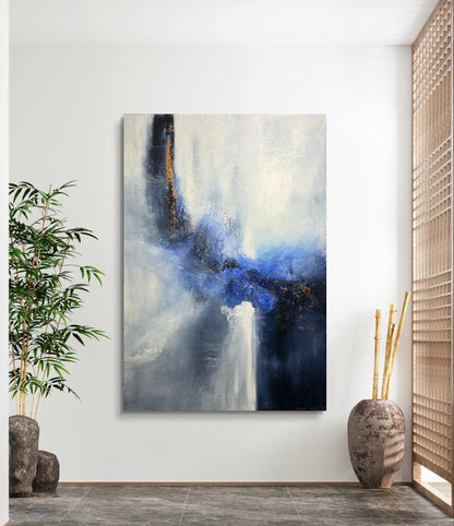 "Inn i det blå" 100x70 cm