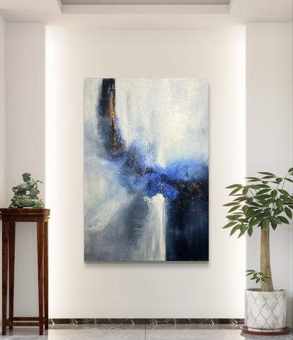 "Inn i det blå" 100x70 cm