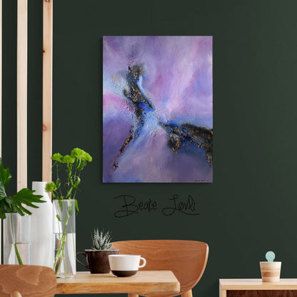 "Abstrakt akrylmaleri #16" 80x60 cm