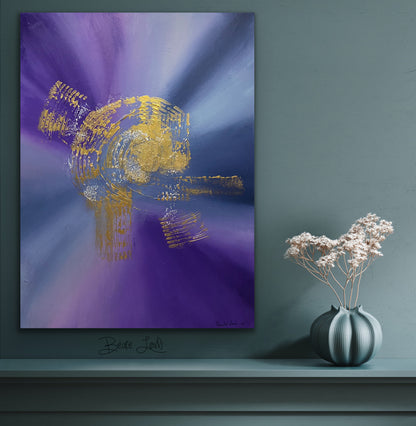 "Abstrakt akrylmaleri #19" 80x60 cm