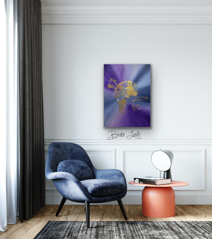 "Abstrakt akrylmaleri #19" 80x60 cm