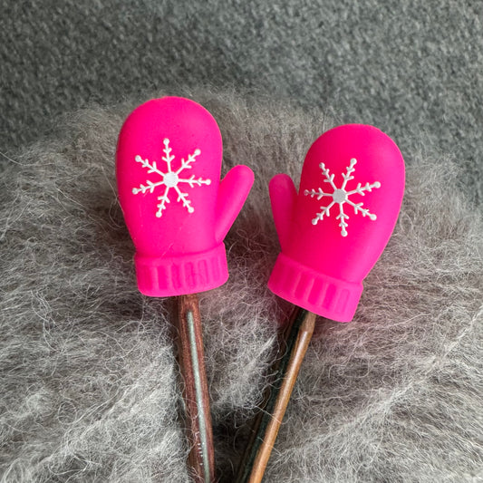 Maskestopper i silikon med rosa votter